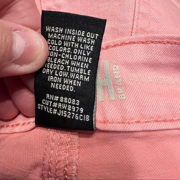 Rewash Pretty in Pink Button Fly Jean Shorts Size 3 / 26 Raw Hem - Picture 6 of 8